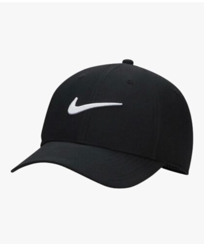 Nike – Gorra de Golf Dri‑FIT Club Structured Swoosh – Negra – Unisex