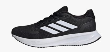 adidas – Tenis de Running Run Falcon 5 para Mujer – Negro/Blanco talla 9