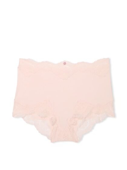 Victoria’s Secret Dream Angels Lace-Trim Boyshort Panty Black