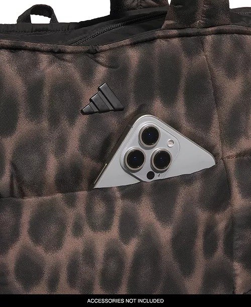 adidas Women’s Cheetah Quilted All Me Tote – Bolso Acolchado Grande para Hombro - Image 4