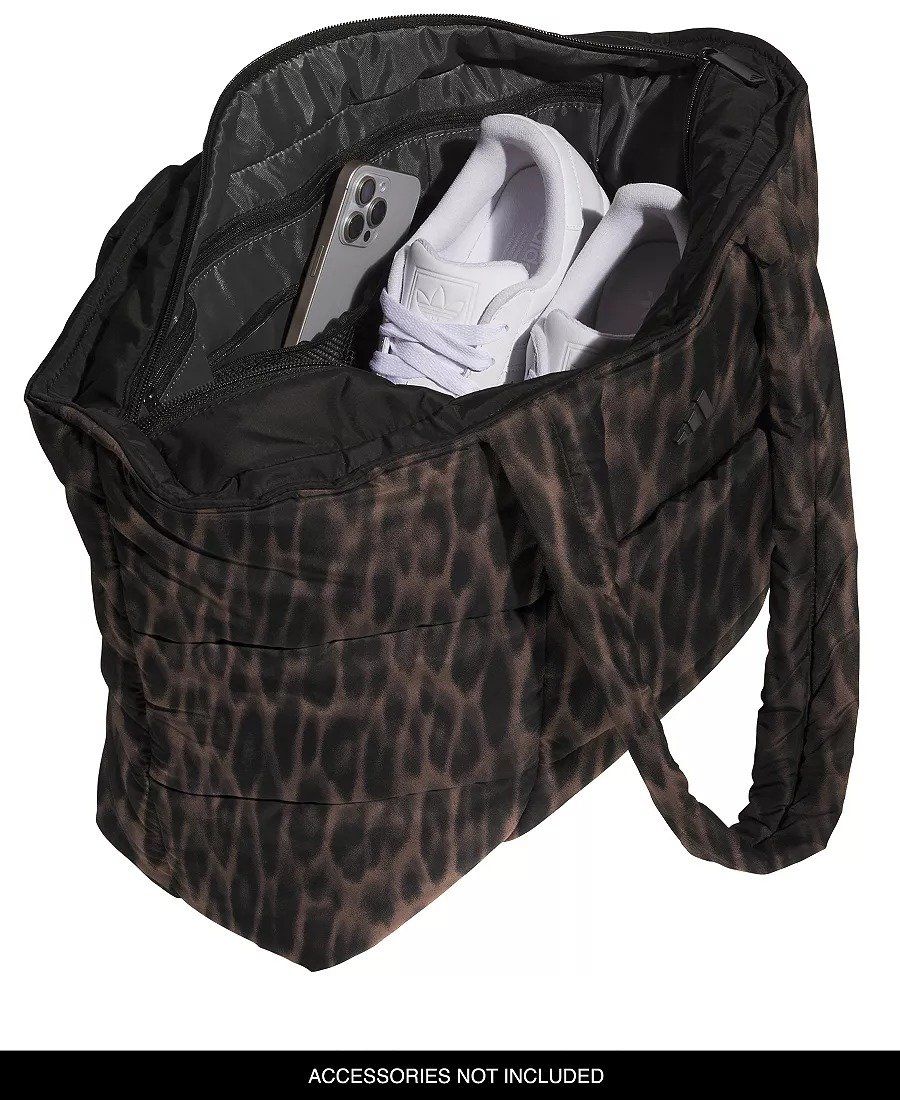 adidas Women’s Cheetah Quilted All Me Tote – Bolso Acolchado Grande para Hombro - Image 2