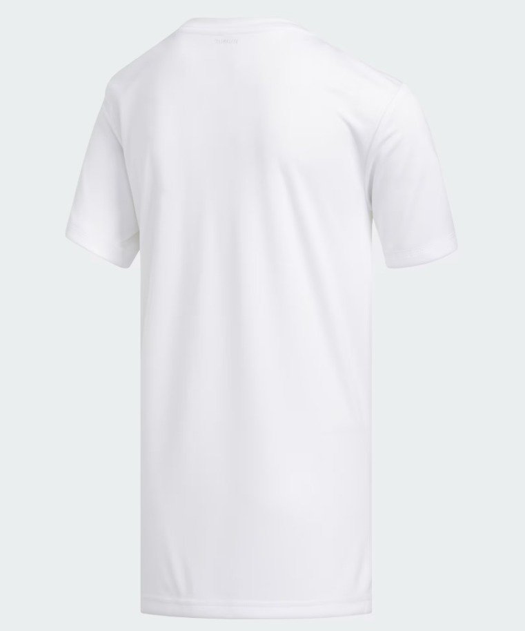 Adidas Climalite Badge of Sport Tee Blanca – Franela Deportiva Talla M - Image 2