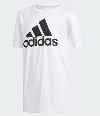 Adidas Climalite Badge of Sport Tee Blanca – Franela Deportiva Talla M