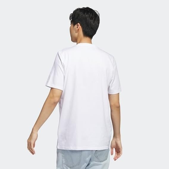 Adidas Men’s Camo Short Sleeve Logo Tee White – Franela Deportiva Hombre Talla M - Image 3