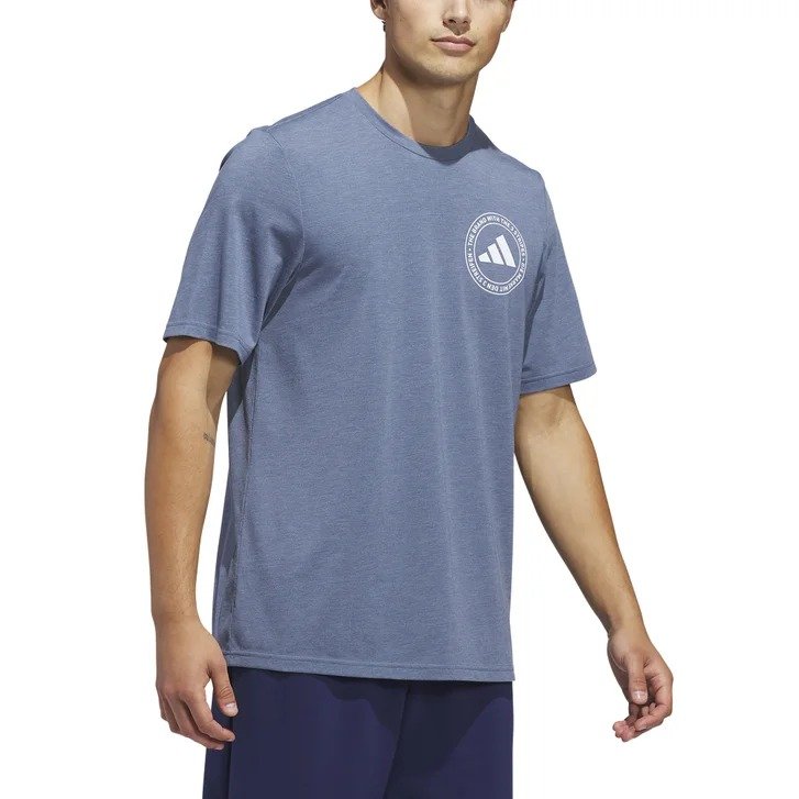 adidas Men’s Tee – Camiseta Deportiva Azul para Hombre – Talla XL - Image 2