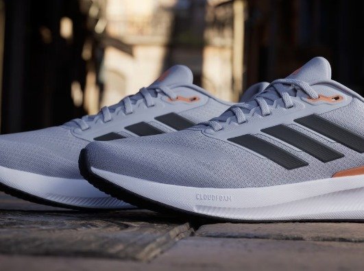 Adidas Runfalcon 5 Running Shoes Gris – Zapatillas para Correr Talla 8 - Image 3