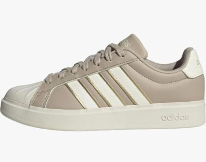 Adidas Streettalk para Mujer – Zapatos Wonder Beige / Off White / Gold Metallic – Talla 6