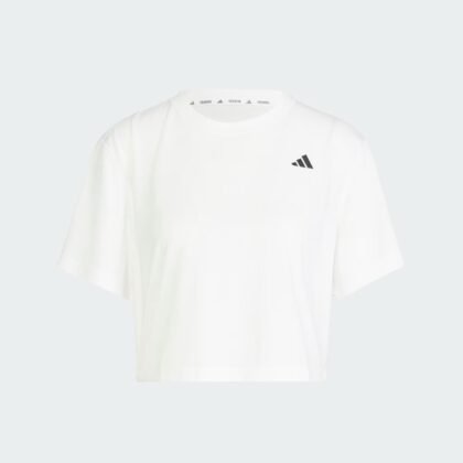 Adidas Train Essentials Boxy Workout Tee White – Camiseta Mujer Talla S