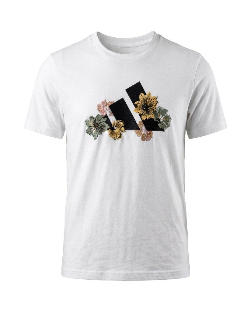 Adidas W Floor Logo2 T Multi Sport – White – Talla M flores otono
