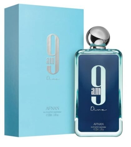 Afnan 9 AM Dive Eau de Parfum Unisex 3.4 oz – Perfume Fresco Acuático Aromático y Energético