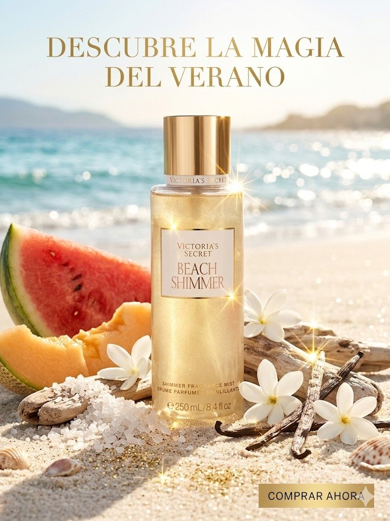 Victoria’s Secret Beach Shimmer Fragrance Mist – 8.4 fl oz - Image 2