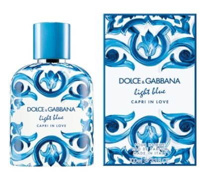 Dolce & Gabbana – Light Blue Capri in Love for Men – Eau de Toilette – 3.4 oz