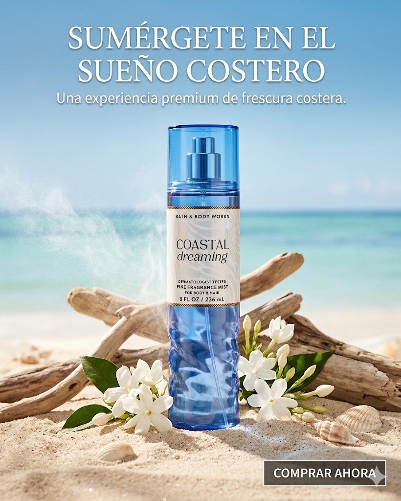 Bath & Body Works Coastal Dreaming Fine Fragrance Mist – 8 fl oz - Image 2