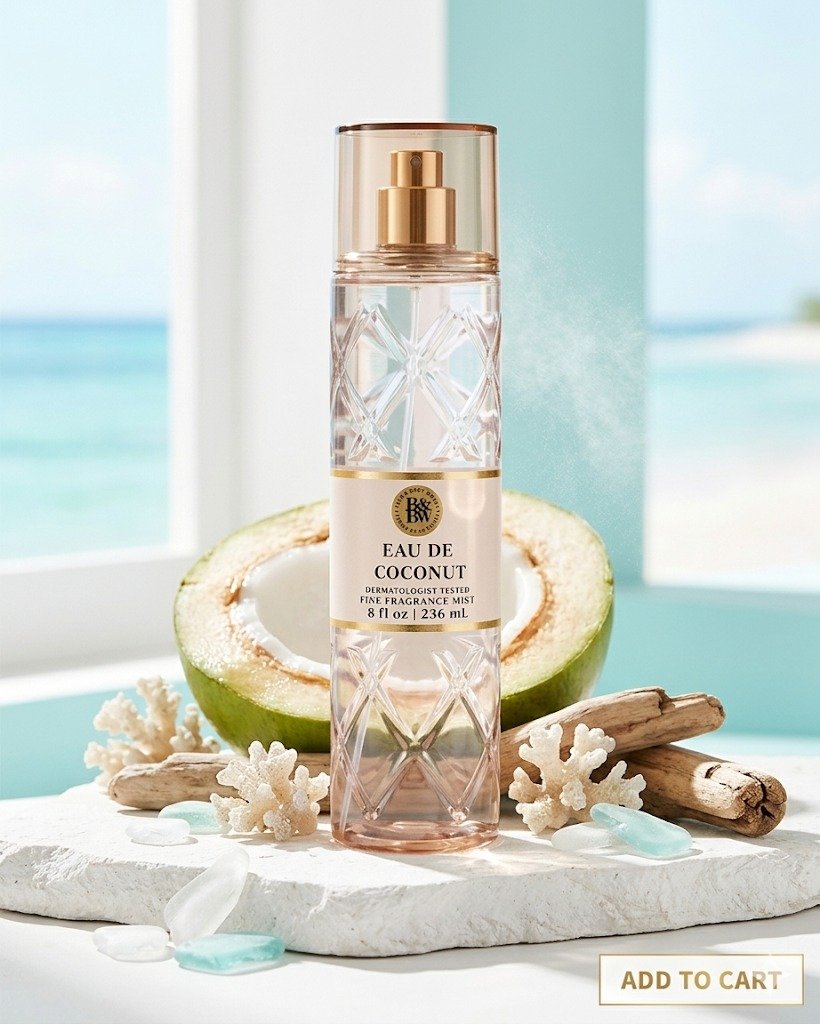 Bath & Body Works Eau De Coconut – Fine Fragrance Mist – 8 fl oz - Image 2