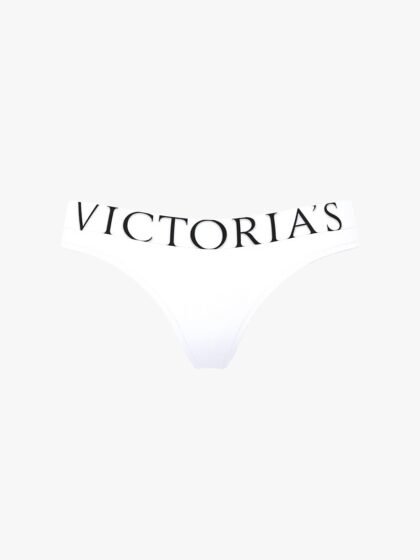 Cotton Exploded Logo Cotton Thong Panty