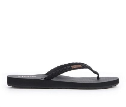 Flojos Danica 222 – Chancletas para Mujer – Flip-Flops Negras