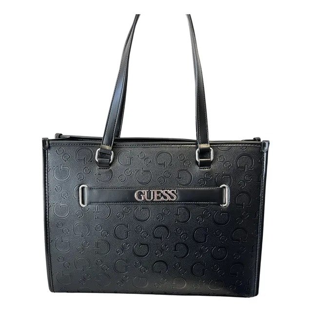 Guess Tote Negra para Mujer – Bolsa de Hombro con Diseño de Letras – Color Negro