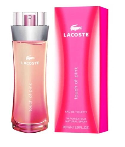 Lacoste Touch of Pink Eau de Toilette para Mujer 90 ml – Perfume Floral Cítrico Fresco y Femenino