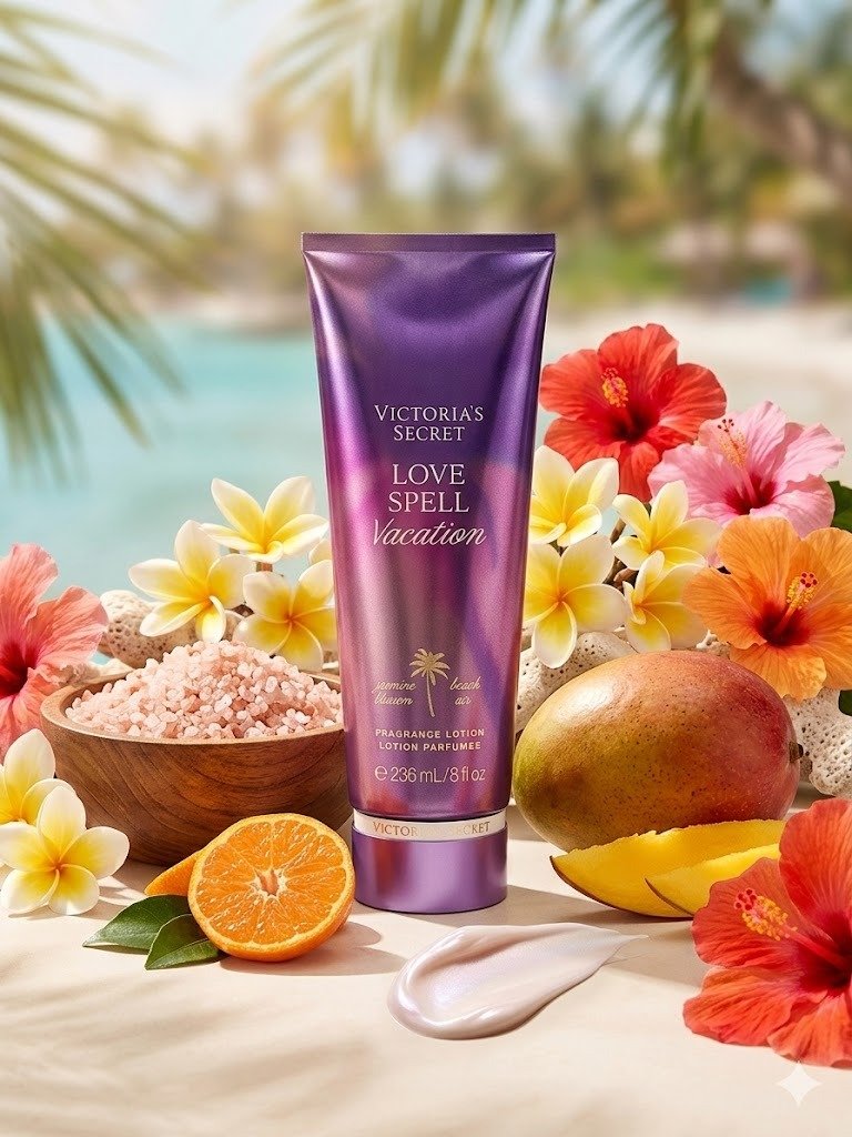 Victoria’s Secret Love Spell Vacation Fragrance Lotion – Loción Corporal Perfumada SPLASH - Image 3