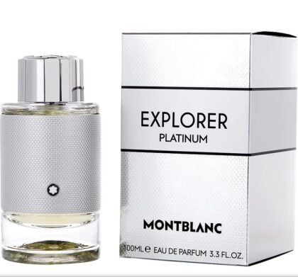 Montblanc Explorer Platinum Eau de Parfum 3.3 oz – Perfume Masculino Amaderado y Ambarado