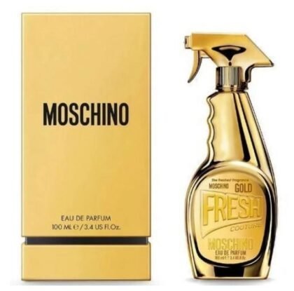 Moschino Gold Fresh Couture Eau de Parfum para Mujer 3.4 oz – Perfume Floral Frutal Dulce y Lujoso