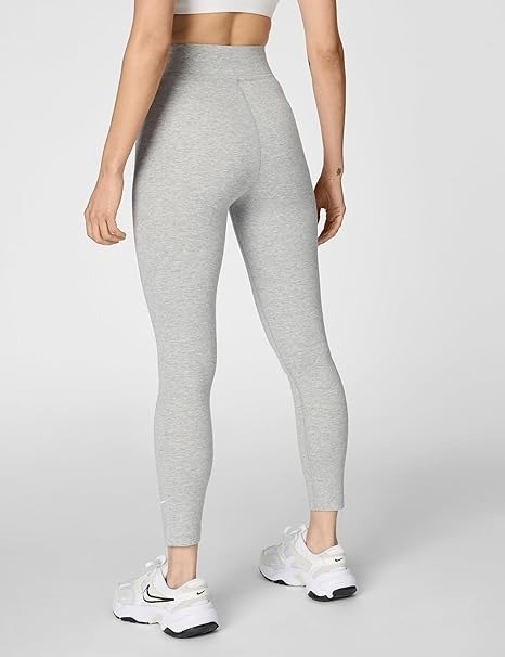 Nike Women’s Sportswear Classic High‑Waisted 7/8 Leggings – Dark Grey Heather/Sail – Talla M - Image 3