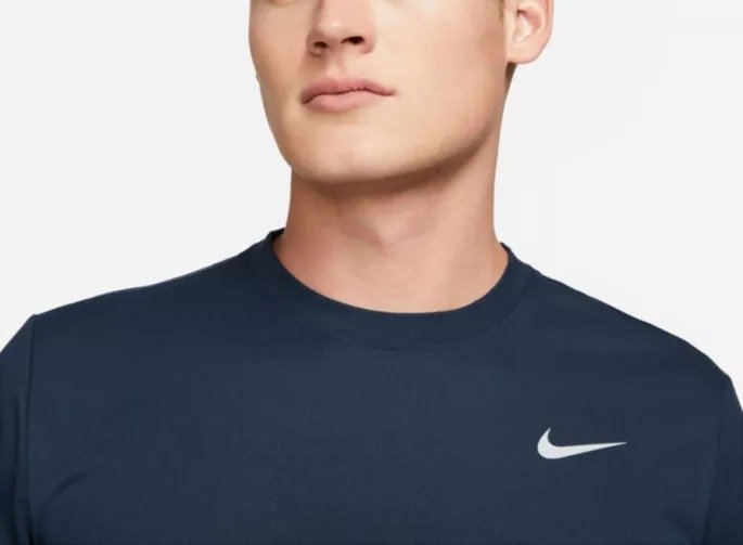 Nike Men’s Dri‑FIT Legend Fitness T‑Shirt – Azul Oscuro – Logo Bordado – Talla M - Image 2