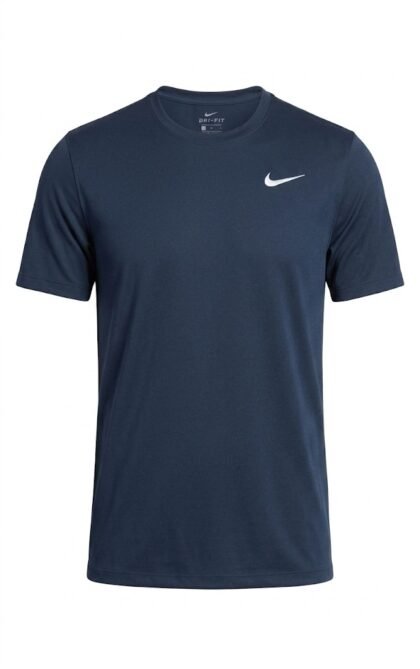 Nike Men’s Dri‑FIT Legend Fitness T‑Shirt – Azul Oscuro – Logo Bordado – Talla M