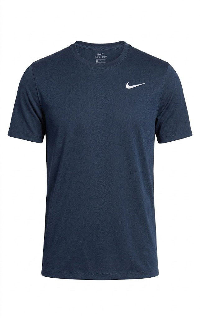 Nike Men’s Dri‑FIT Legend Fitness T‑Shirt – Azul Oscuro – Logo Bordado – Talla M
