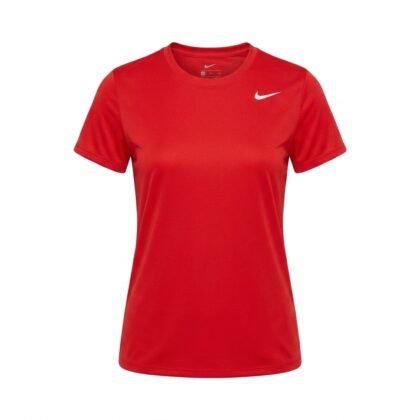 Nike Women’s Dri‑FIT Legend T‑Shirt – Camiseta Deportiva para Mujer – Talla S – Bright Red