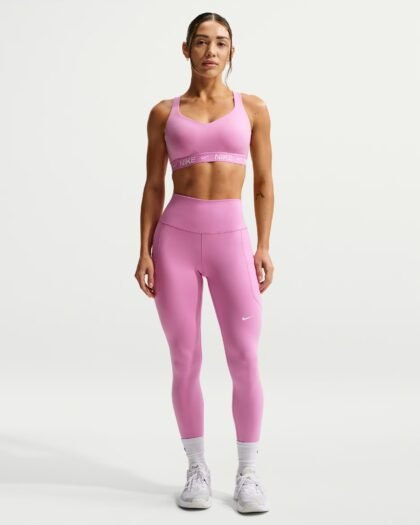 Nike One Leggings de Mujer 7/8 de Tiro Alto con Bolsillos – Talla M – Purple