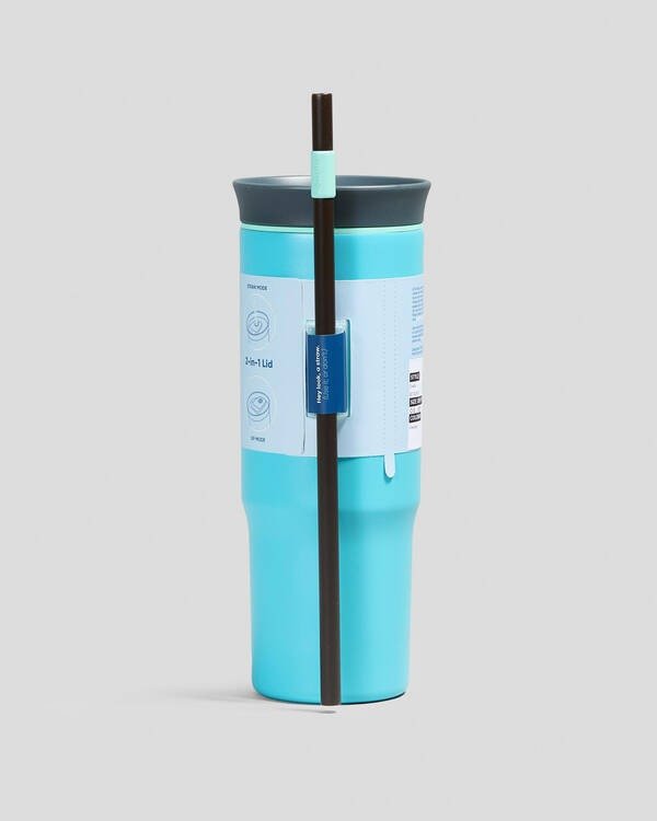 Owala 24oz Stainless Steel Insulated Tumbler – Grey/Teal - Image 2