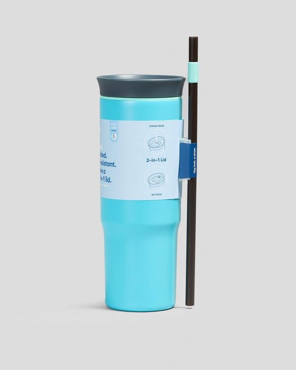Owala 24oz Stainless Steel Insulated Tumbler – Grey/Teal - Image 3