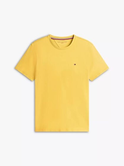 Tommy Hilfiger Everyday T‑Shirt Amarilla City Yellow – Franela Hombre Talla M