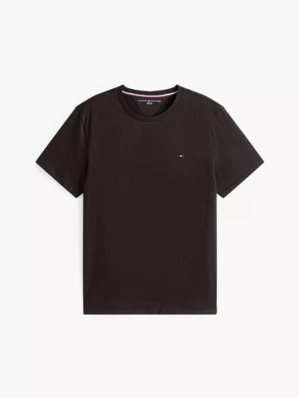 Tommy Hilfiger Everyday T‑Shirt – Camiseta Negra para Hombre – Talla L