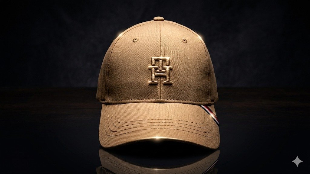 Tommy Hilfiger Embroidered Logo Cap – Gorra Beige Ajustable – Modelo 69JA816‑D03 - Image 3