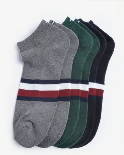 Tommy Hilfiger Medias Algodón Rayadas Pack 3 XM05765 300 L6K