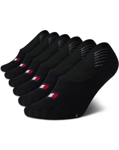 Tommy Hilfiger Women’s No‑Show Socks – 6 Pack – Lightweight Athletic Cushioned Liners