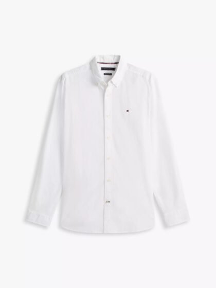 Tommy Hilfiger Regular Fit Oxford Shirt White Long Sleeve Talla XL