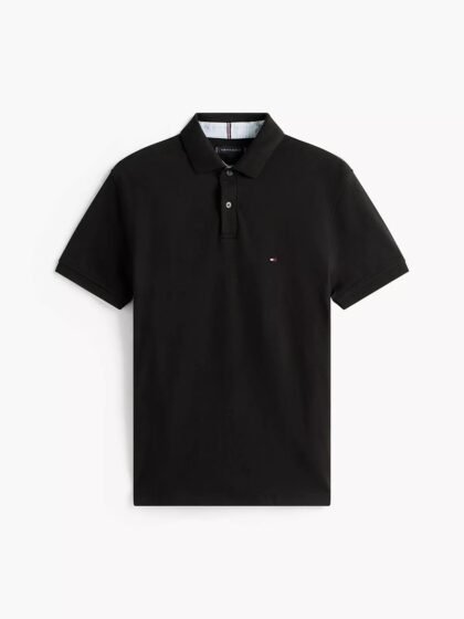Tommy Hilfiger Regular Fit Stretch Polo Black Talla XL