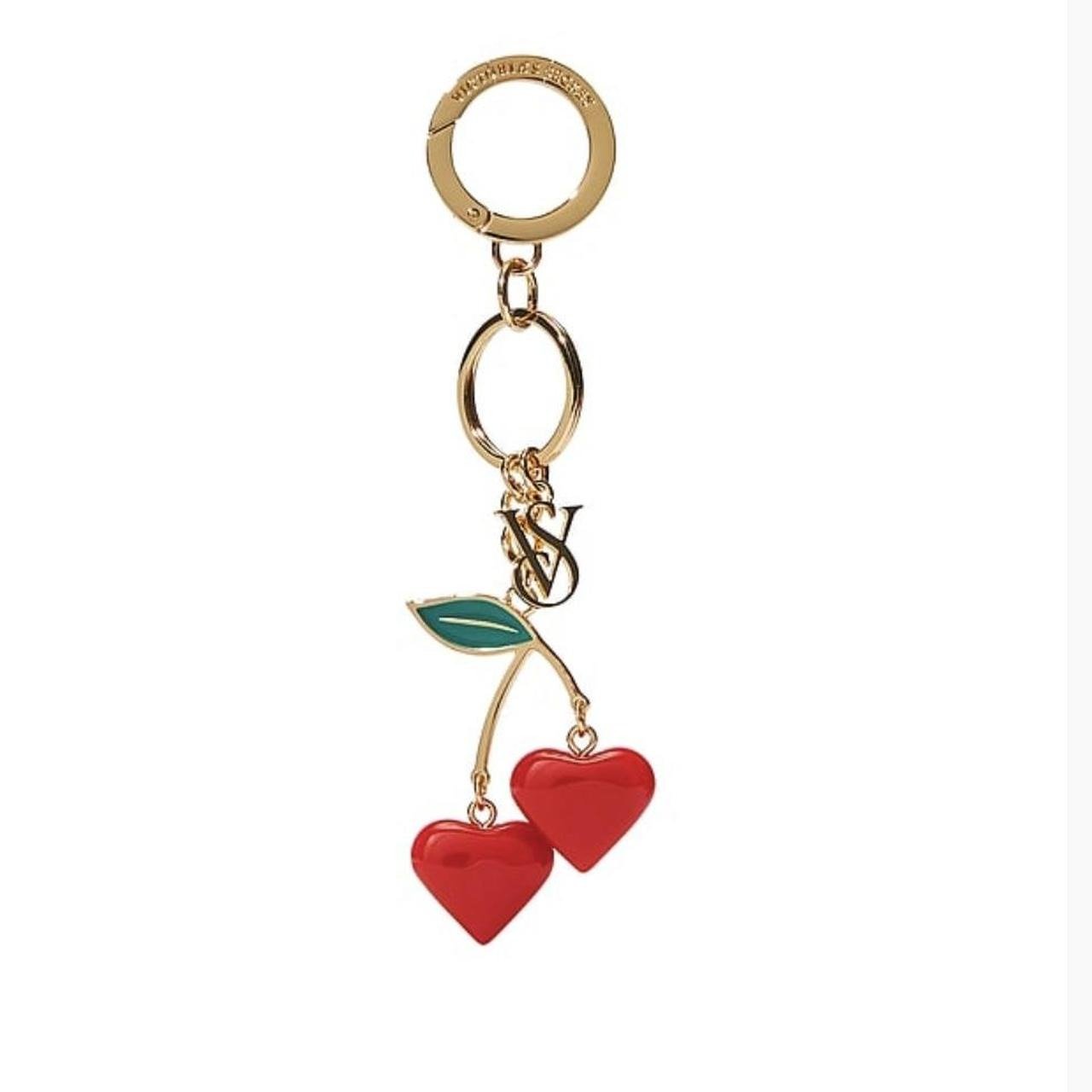 Victoria’s Secret Cherry Heart Keychain – Llavero Corazón Rojo para Mujer