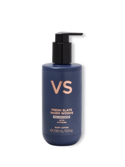 Victoria’s Secret FRESH SLATE WARM WOODS Feel Motivated Men’s Body Lotion 8 oz
