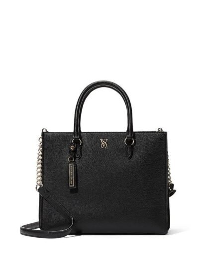 Victoria’s Secret The Victoria Crossbody Satchel Bag – Black – Bolso de Mano y Bandolero