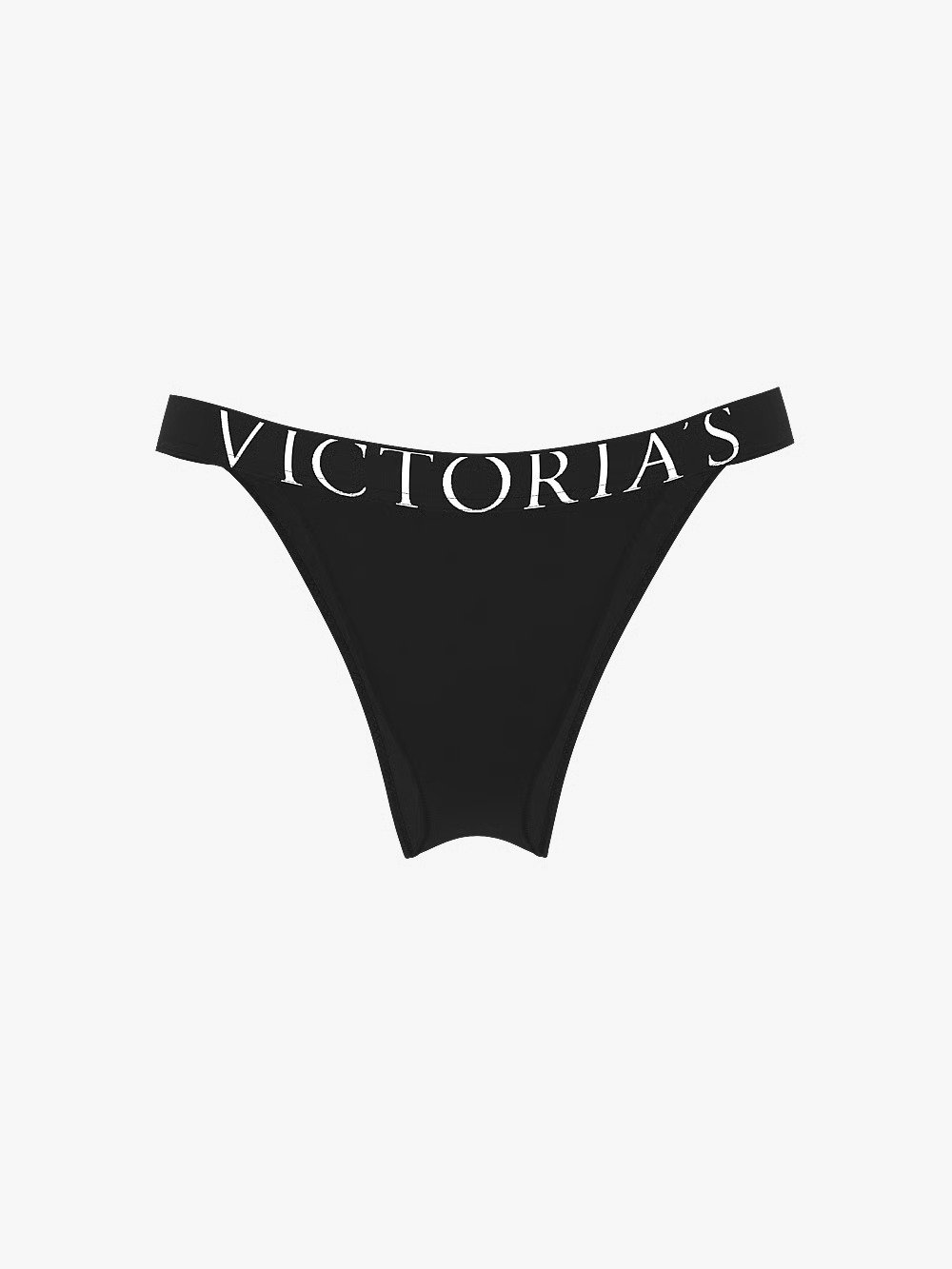 Victoria’s Secret Exploded Logo Cotton 90s Brief Panty – Black
