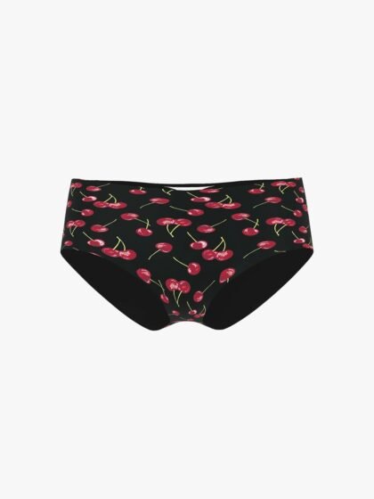 Victoria’s Secret No-Show Strappy Cheeky Panty Black Cherries