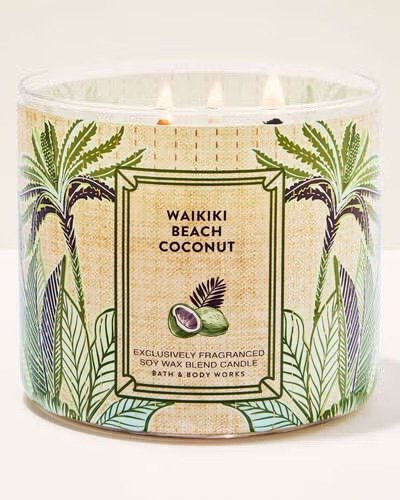 Waikiki Beach Coconut – 3‑Wick Candle – Bath & Body Works – 14.5 oz