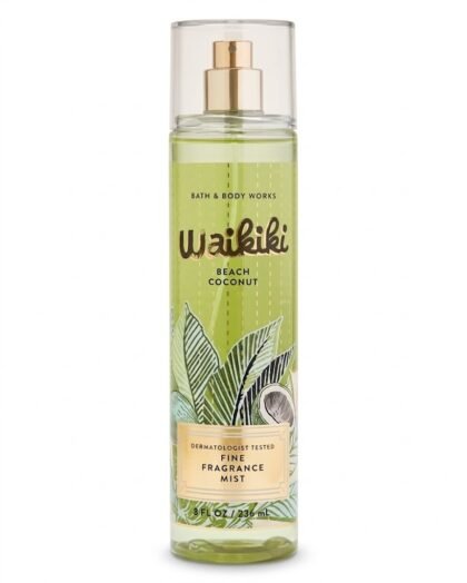 Bath & Body Works Waikiki Beach Coconut – Fine Fragrance Mist – 8 oz