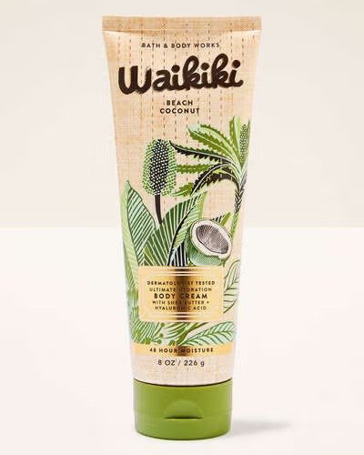 Bath & Body Works Waikiki Beach Coconut – Ultimate Hydration Body Cream – 8 oz