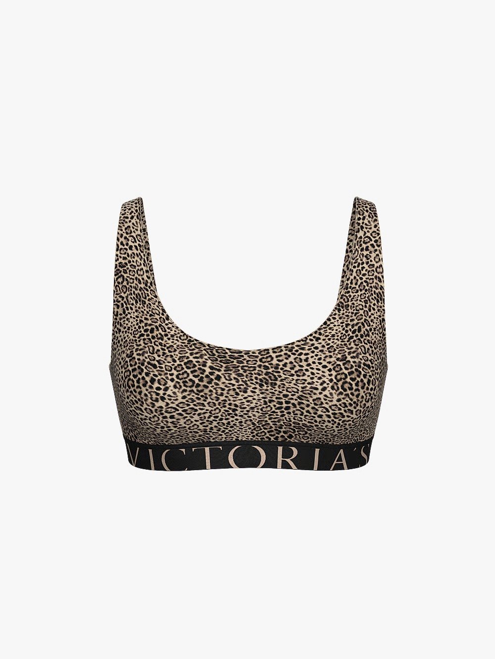 Cotton Exploded Logo Unlined Plunge Bralette Leopard – Victoria’s Secret
