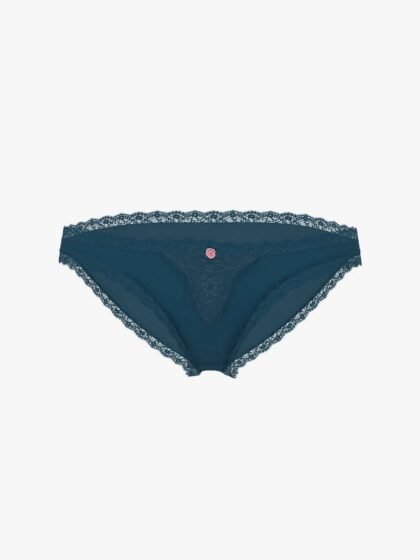 Victoria’s Secret Dream Angels Lace-Trim Bikini Panty – Teal Haze